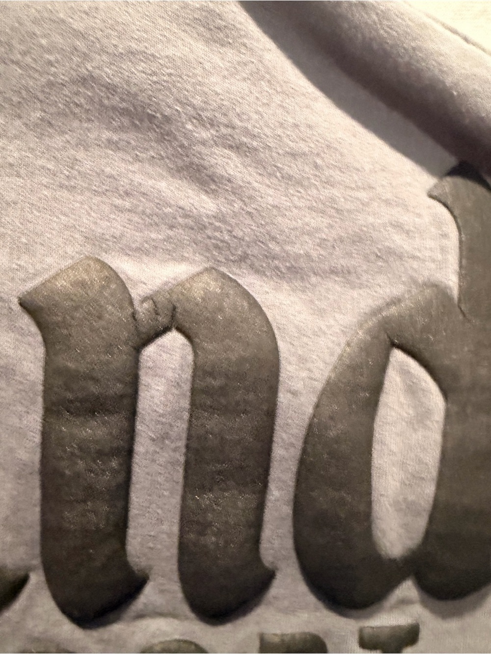 Disney Fleece Spirit Jersey -Gray with embossed Disney Head - Picture 9 of 10